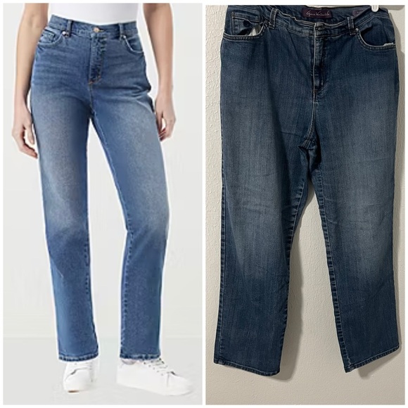 Gloria Vanderbilt Denim - Gloria Vanderbilt Amanda Women’s Size 12 Straight Leg Jeans Everyday Casual